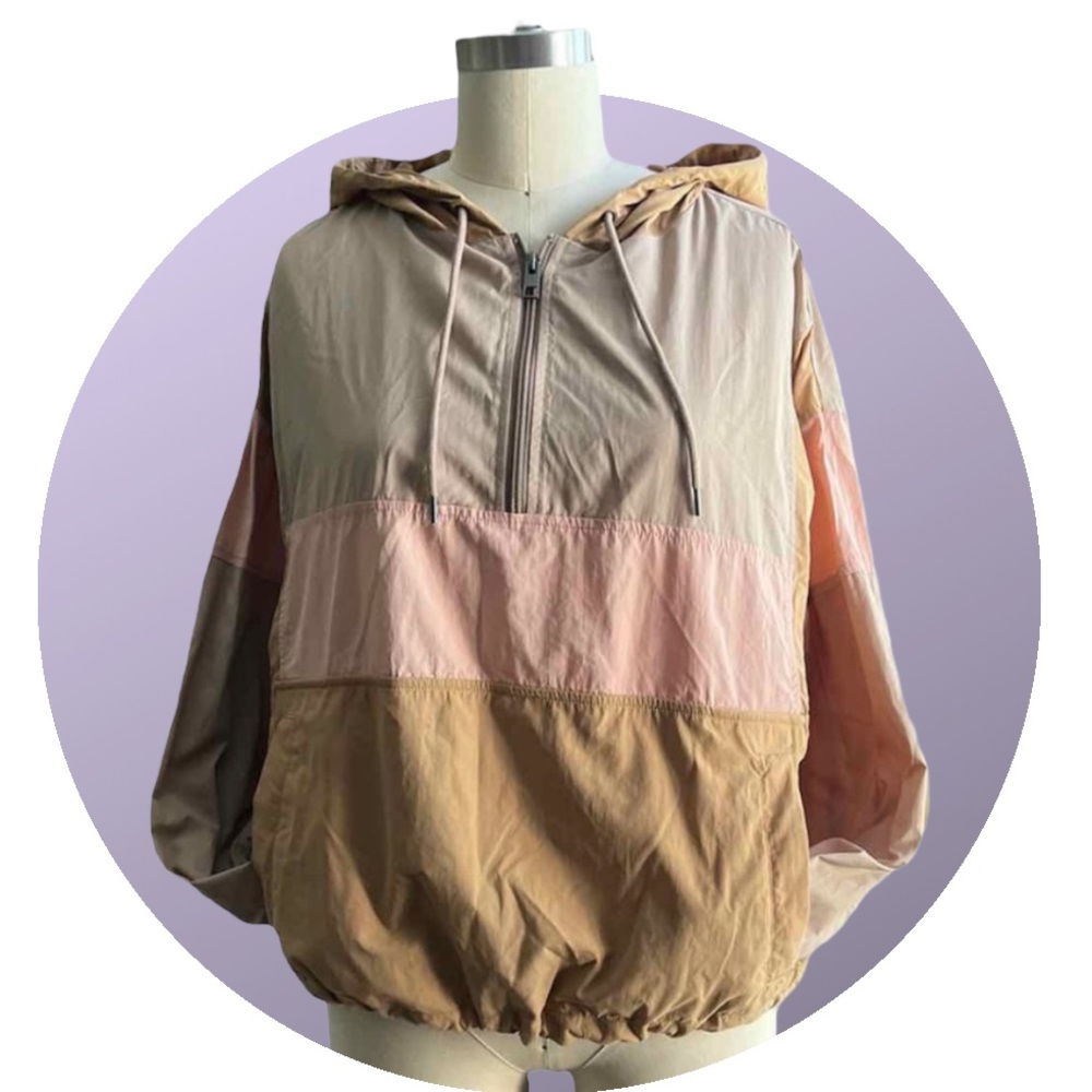 American Eagle Color Block Windbreaker NWOT